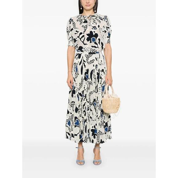 Ulla Johnson Faun Midi Skirt in Porcelain 2 - Picture 2 of 5